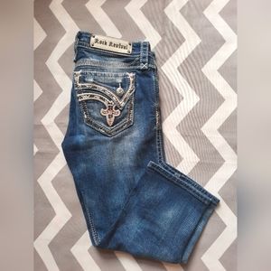 Rock revival capri crop jeans 28